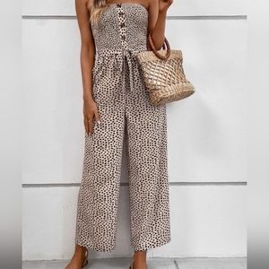 NWOT Strapless Animal Print Jumper